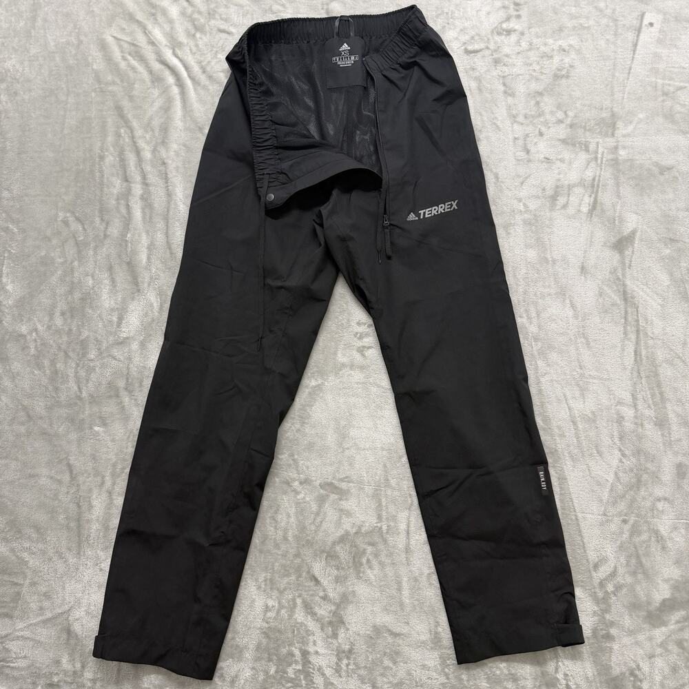 Adidas Terrex Women's Rain Pants Black XS Extra-Small Waterproof Hiking RAIN.RDY